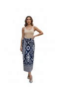 Pareo Falda Bohemia Azul - Vista frontal