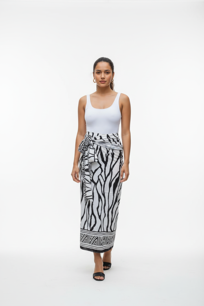 Pareo Falda Safari Chic - Vista frontal